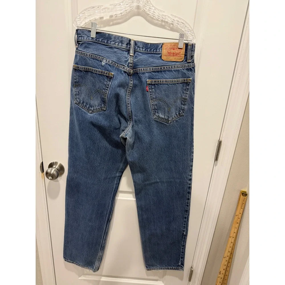 Levi's Mens Jeans 550 Relaxed‎ Fit Tapered Leg Blue 34x34